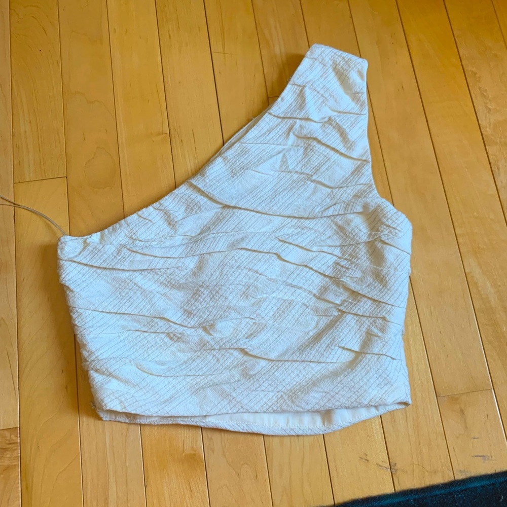 ZARA one shoulder top